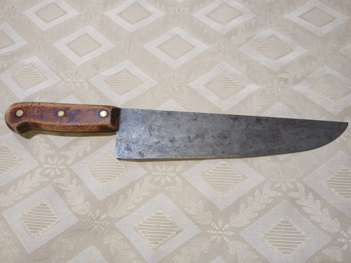 Antiguo Cuchillo Eskilstuna Au Crocodile Cocodrilo Marrón (Usado)