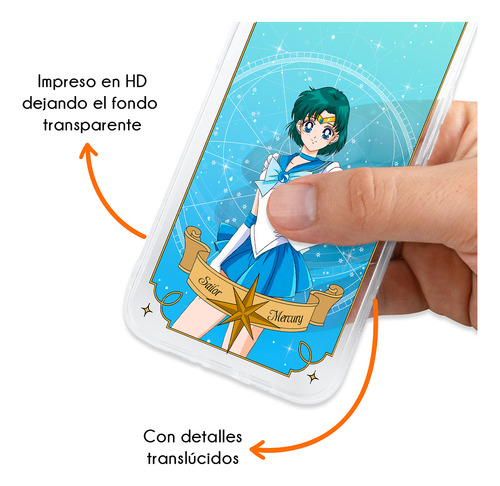 Funda Para Infinix Sailor Moon Sailor Mercury Sailor Azul Anime