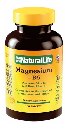Magnesio + Vitamina B6 Natural Life X 100 Cap