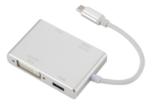 Novo Cabo Usb 3.1 Tipo C Para Usb-c 4k Hdmi Vga Dvi Hub