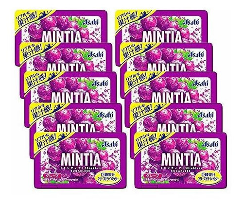 Mentas Mintia Uva 0,2 Oz 10pcs Japonesa De La Tableta De Car