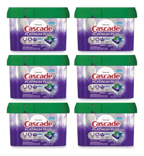 Cascade Platinum Plus Detergente Lavavajillas 38 Pz