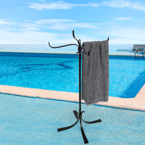 Sinyzope Toallero Para Piscina Al Aire Libre Accesorio Metal