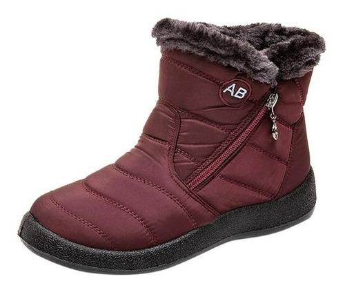 Botas Mujer De Neve Invierno Impermeable Prático