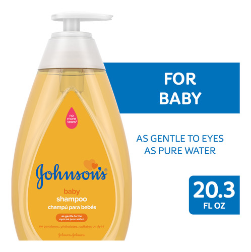 Johnsons Shampoo Bebé 600ml | Fórmula Suave Sin Lágrimas