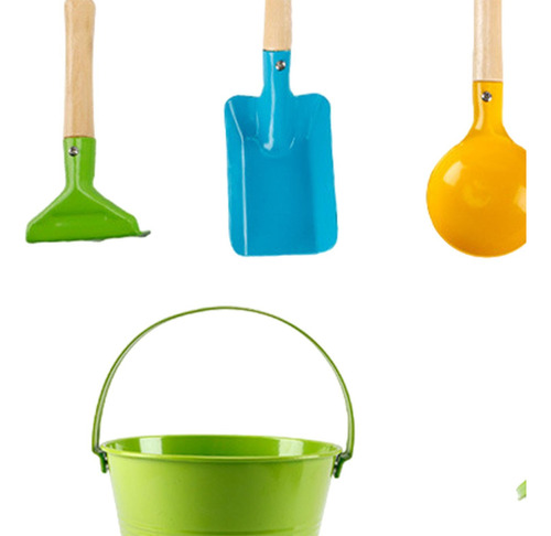 7 Piezas Juguetes De Caja De Arena Juguete De Arena De Verde