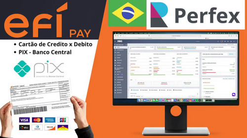 Modulo Perfex Crm | Banco Efi 2024 (pix, Boleto, Cartão)