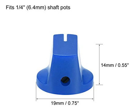 2 Pomos Uxcell P Para Pedales De Efectos Para Amplificador D