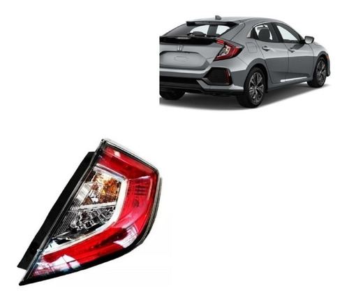 Farol Trasero Derecho Honda Civic Hatchback 2017 Al 2019