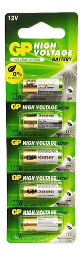 5 Pilhas Alcalina Bateria A23 Gp Batteries 23ae 12v Portão