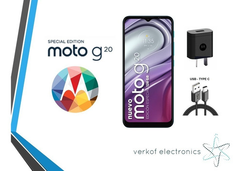 Imagen 3 de 4 de Celular Motorola Xt2128-1 - Moto G20 Se -128gb -azul Glaciar