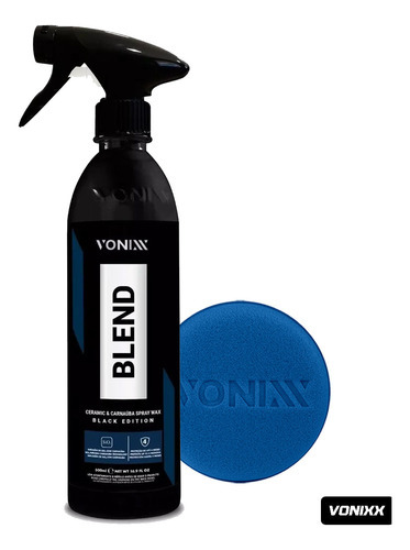 Cera Blend Black Spray Vonixx Carnaúba + Microfibra 40x60cm