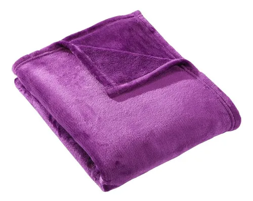 comprar Hyseas Manta De Forro Polar De Franela Morada - Manta Sólida