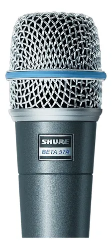 Microfone De Mão Shure Beta 57a Dinâmico Com Cachimbo