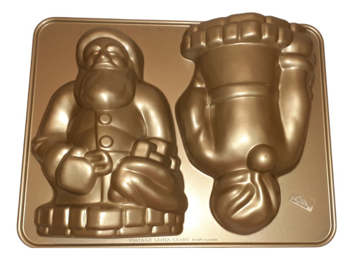 Molde Para Hornear Santa Claus Vintage Marca Nordicware