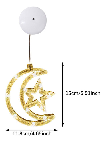 4 Adorno Navideño, Luz Navideña Para Ventana, Luz Colgante