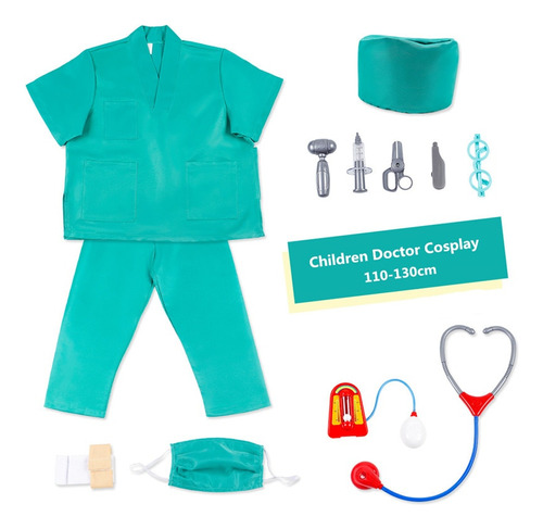 Traje Quirúrgico Uniforme Para Niños Simulation Doctor Work