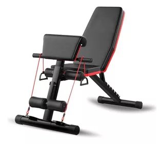 Banco Plegable Multifuncional Con Ligas, Entrenamiento Gym