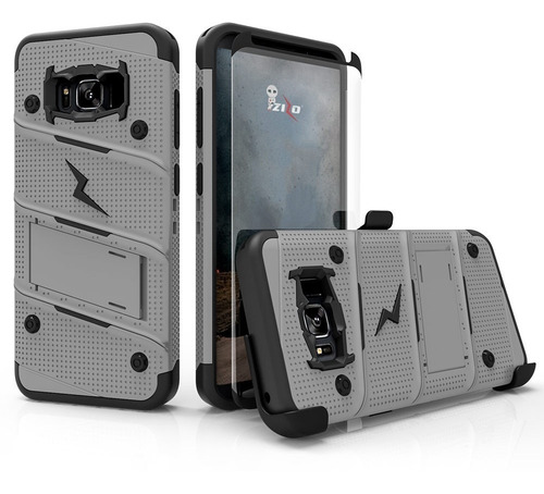 Imagen 3 de 5 de Funda Uso Rudo Bolt Samsung S8 Con Cristal Templ Curvo