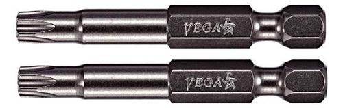 Brocas De Seguridad Vega T10 Torx. Hex Sh En Pulgadas De Gra