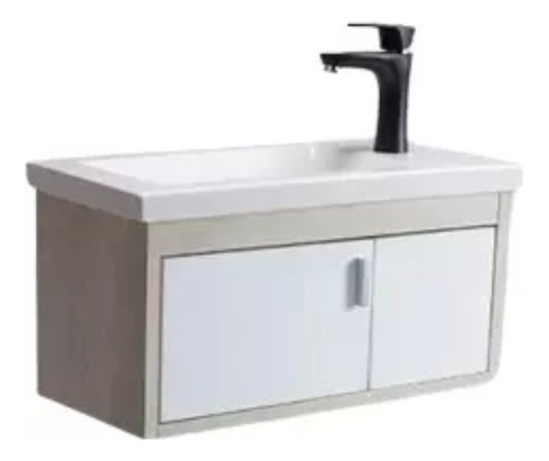 Mueble De Baño Colgante Cote Tostado/blanco  - Gulliart