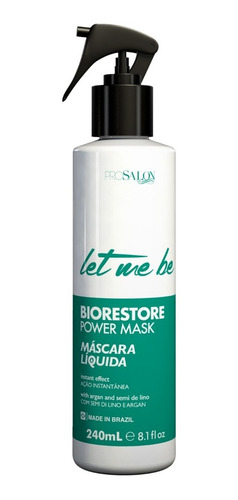 Post-alisado Reestructurante Let Me Be Biorestore Power Mask