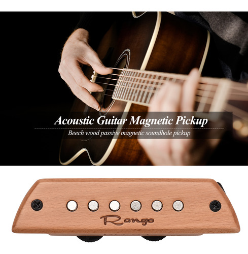 Guitarra Acústica Rango Rg-s3 Con Pastilla Magnética De Made