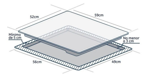 Anafe General Electric Vitro 60cm Aege62pv Empotrable Digiya