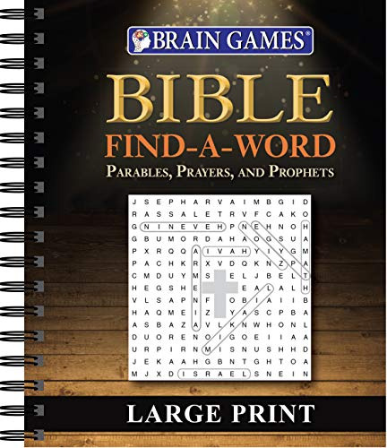 Book : Brain Games - Bible Find A Word Parables, Prayers,..