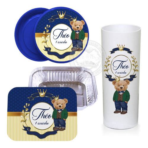 Kit Festa Personalizado Urso Príncipe