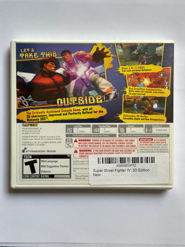Super Street Fighter 4 3ds Sellado (Usado)