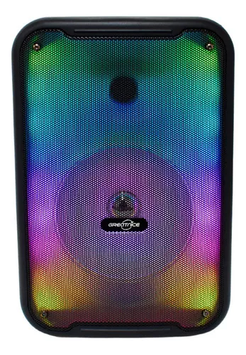 Bocina Bluetooth Greatnice Luz Rgb Fm Usb Mic