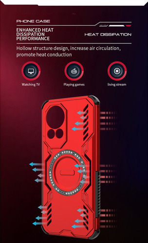 Funda Para Honor Magic 7 Lite / Honor X9c 5g Magnética Protección Cámaras Carcasa