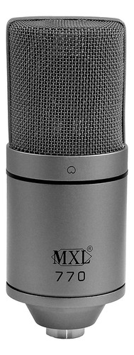 Microfone Condensador Mxl 770 Gray Com Shockmount E Case Cor Prateado