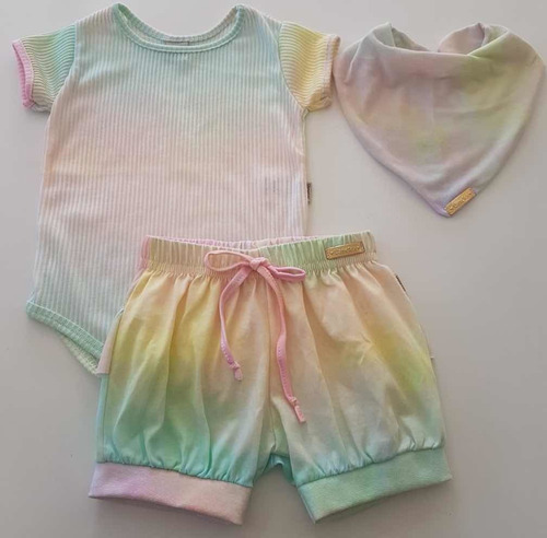 Conjunto Tie Dye Bebê C/3 Peças Vanetex