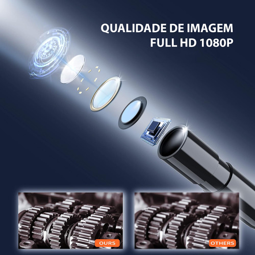 Endoscópio Câmera Diagnóstico Automotivo Oficina Led M-c21