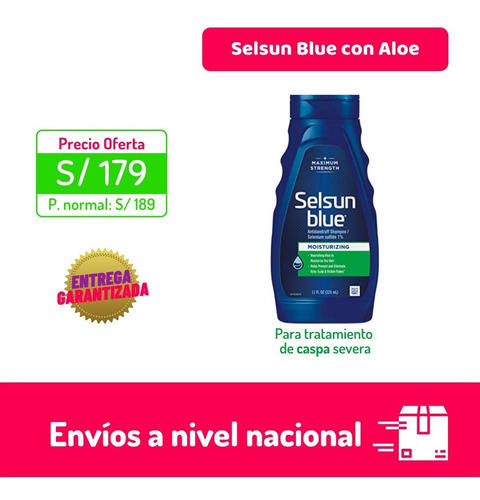 Imagen 1 de 2 de Selsun Blue Con Aloe