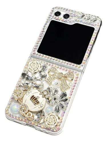 Deluxe Full Diamond Zflip5 Caso Teléfono