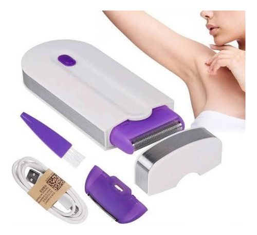 Depilador Intimo Efeito Laser Portátil Pelos Corporal Flex Cor Branco 127/220v