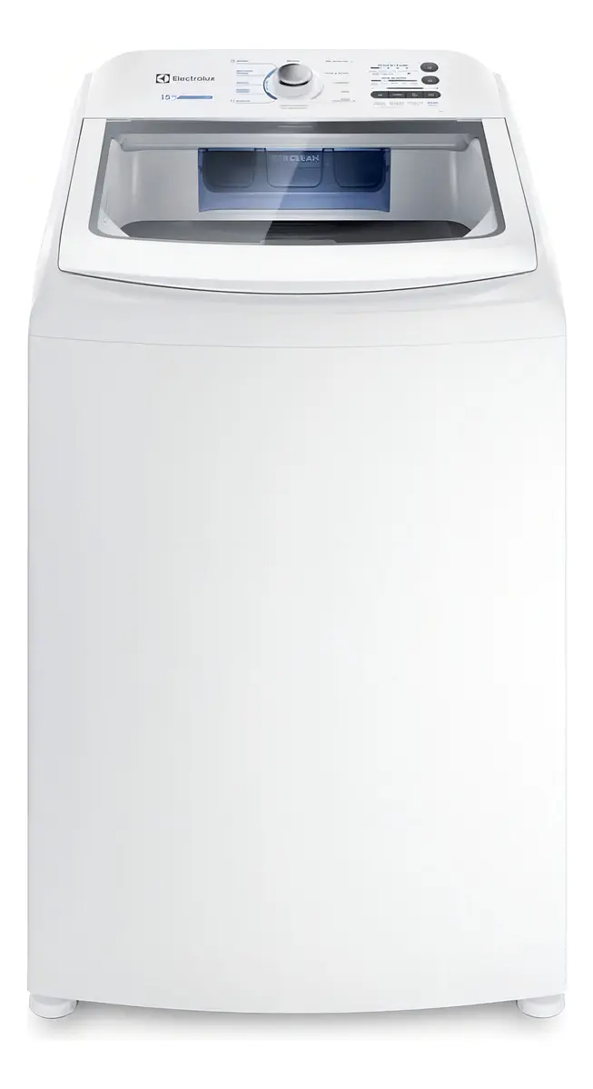 Máquina de Lavar Electrolux 15kg Branca Essential Care com Cesto Inox e Jet&Clean LED15
