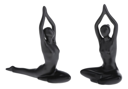 Juego De 2 Estatuas De Yoga Para El Hogar, Escultura