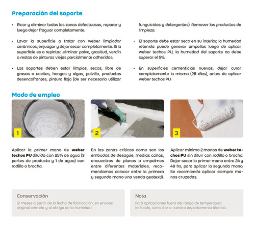 Membrana Liquida Poliuretano Weber Techos Pu X 10kg