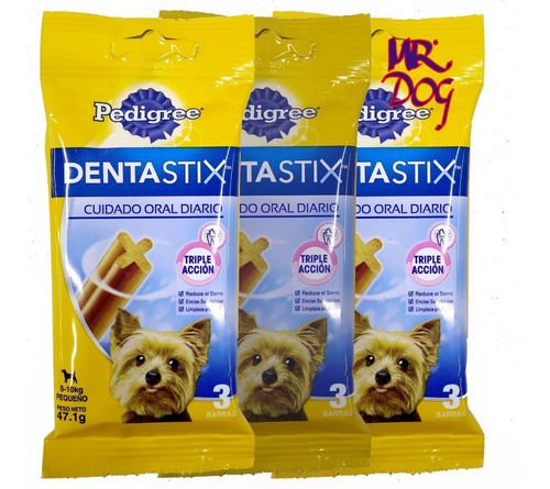 Golosina Pedigree Dentastix Raza Peq - 3 Paq X 3 Un - Mr Dog