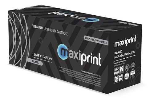 Imagen 1 de 3 de Toner Hp Generico Compatible Q2612a 12a Canon Fx104 Fx9