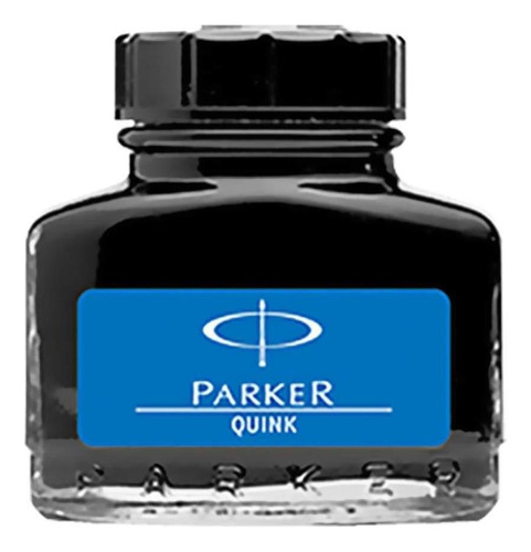 Tinta Para Caneta Tinteiro Parker Azul Real Lavável 30ml