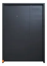 Comprar Puerta 1.20 hoja y media de chapa inyectadafrente lisa color gris grafito antioxido