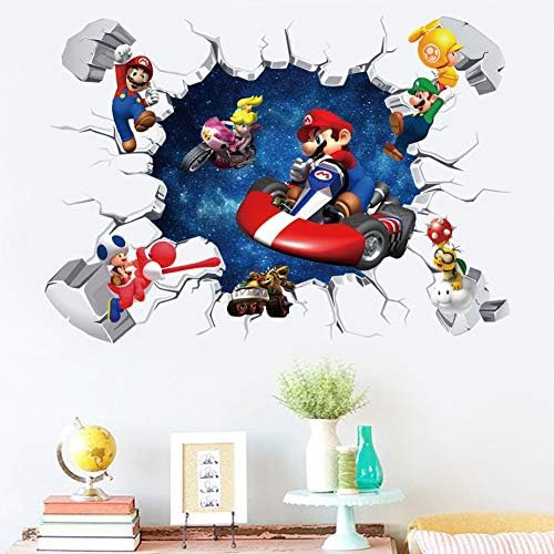 Pegatina De Juego De Mario, Decoración De Pared De Fondo De 