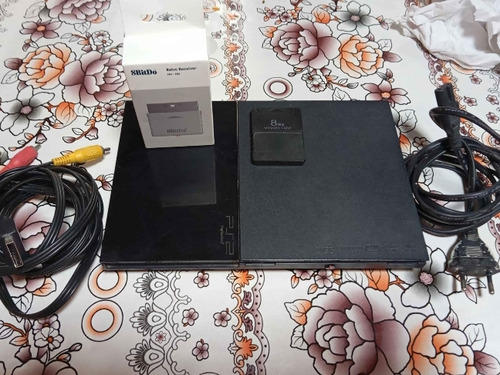 Ps2 Slim Con Adaptador 8bidto 