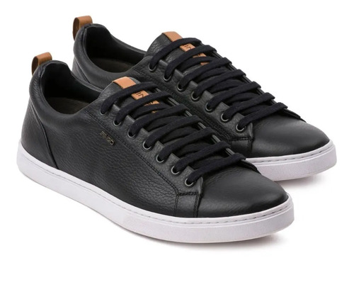 Zapatillas Urbanas Hombre Cuero Ringo Bay 01 Negro Pm | Envío gratis