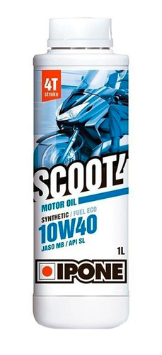 Aceite Semisintetico Scoot 4 10w40 1 Litro Scooter Ipone